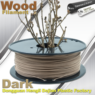 Brown Materia 0.8kg/filamento de madeira 1.75mm 3mm impressora do rolo 3D